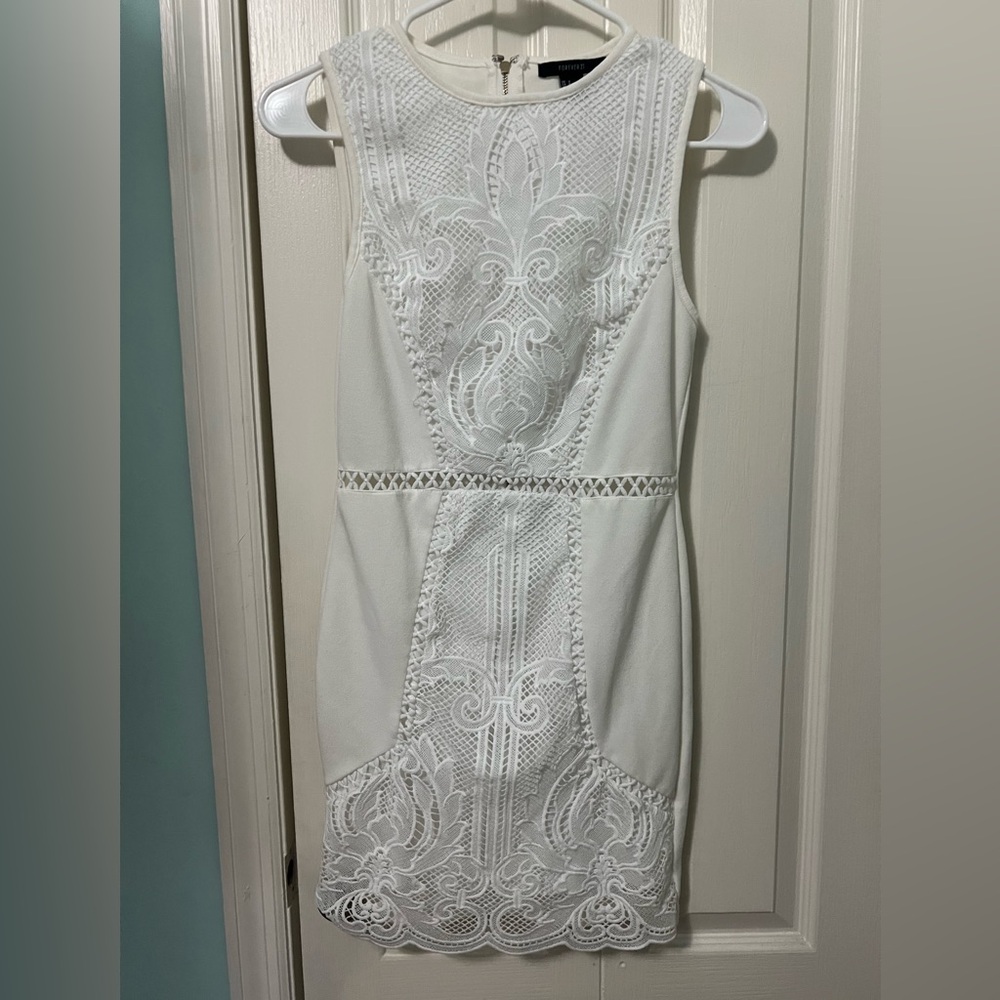White lace dress
